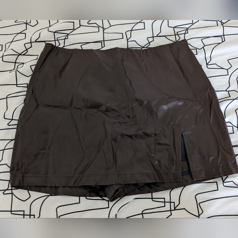 Cotton Candy LA Dark Brown Skirt